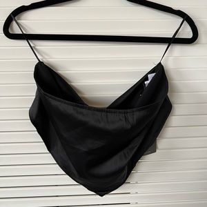 VICI satin scarf top